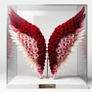 Heavenly Blooms: Luxury Preserved Roses in Angel Wings Collection